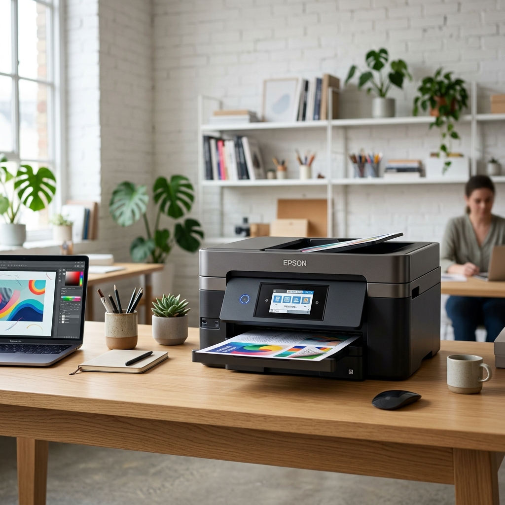 Professional Printer Setup Workspace